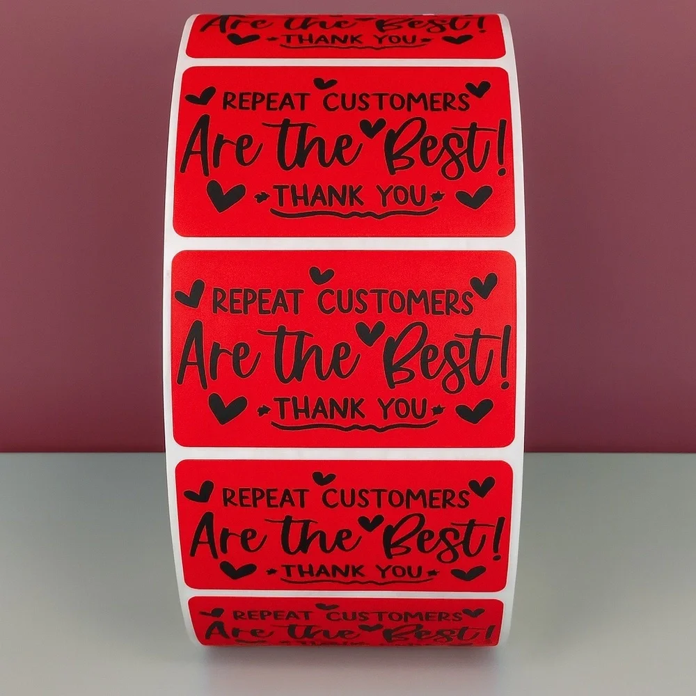 Repeat Customers Are the Best Stickers – Thank You Labels for Small Business